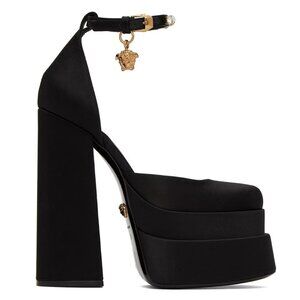 Versace Medusa Aevitas Heels in Black
